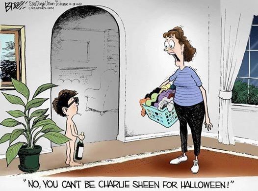 Charlie Sheen for Halloween Charlie Sheen for Halloween
