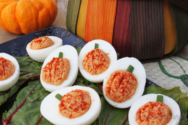 Halloween Devilled Eggs