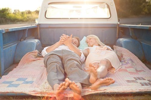 Love in the back of a pickup truck Love in the back of a pickup truck