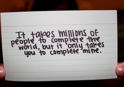 You complete me You complete me