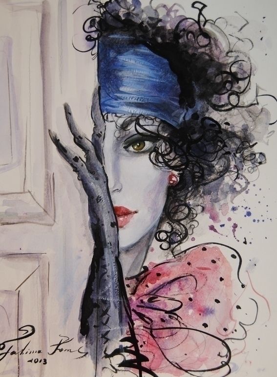 Blue lady