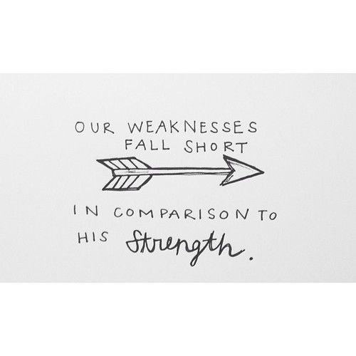 In comparison to his strength