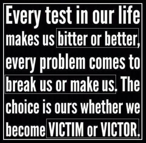 Becoming the victim or victor