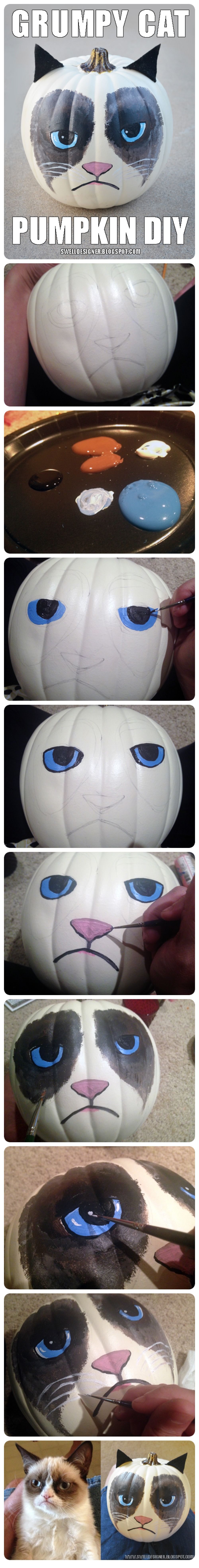 Grumpy Cat Pumpkin