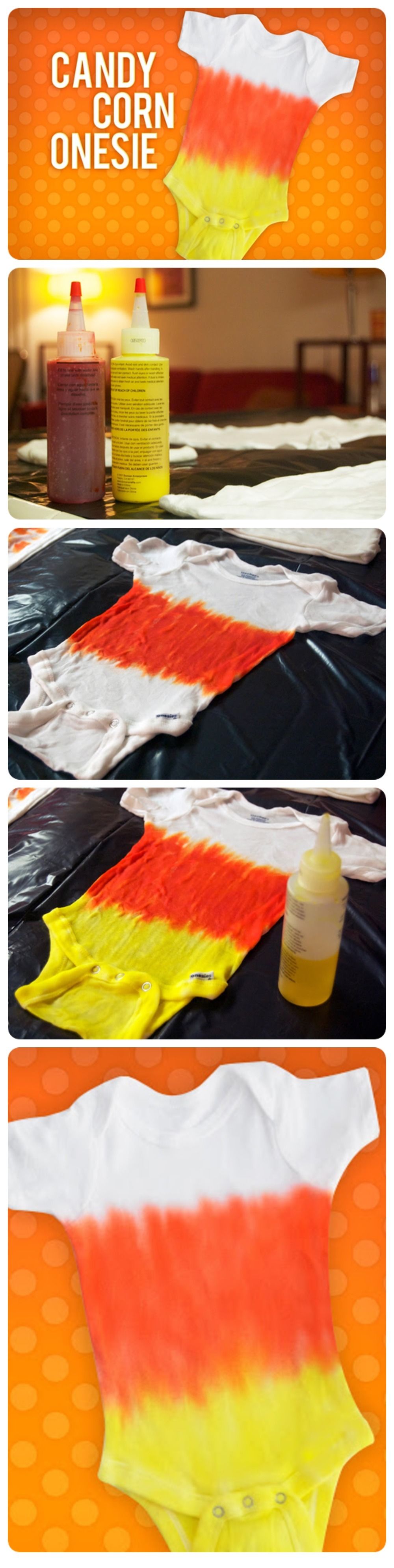 DIY Candy Corn Onsie