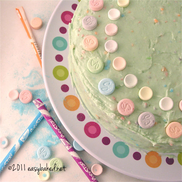 Sweet tart and pixy stix cake Sweet tart and pixy stix cake