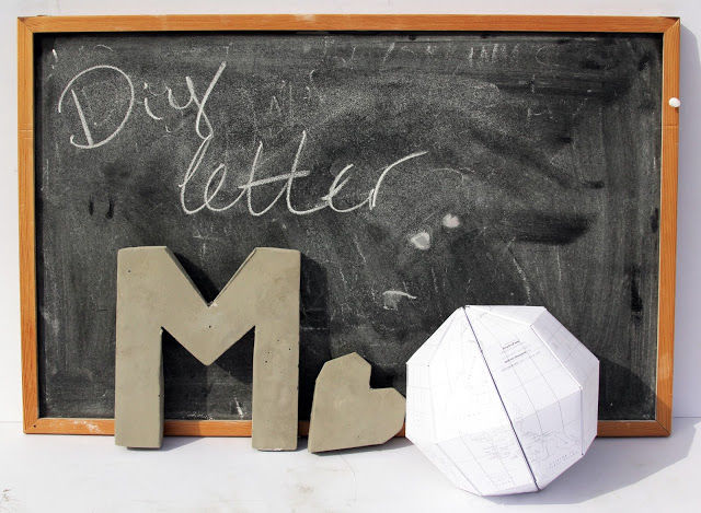 DIY Cement Letter