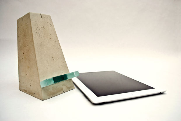 Concrete iPad Stand Concrete iPad Stand