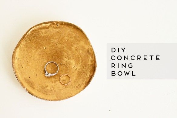 DIY Concrete Ring Bowl DIY Concrete Ring Bowl