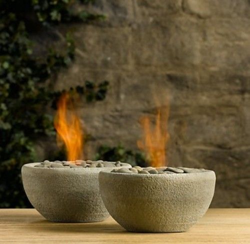 DIY Concrete Fire Bowls