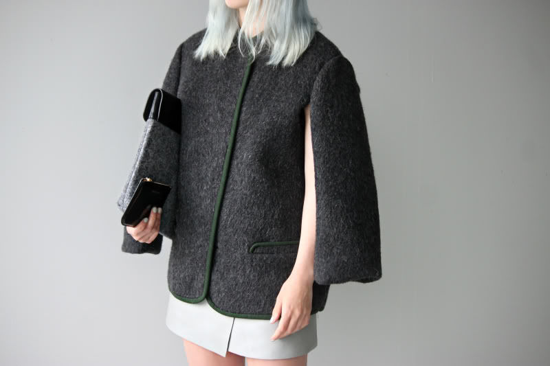 Thrown over shoulder jacket