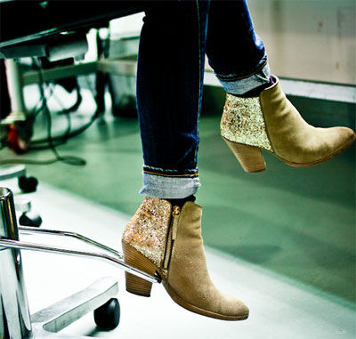 Glitter ankle boots Glitter ankle boots