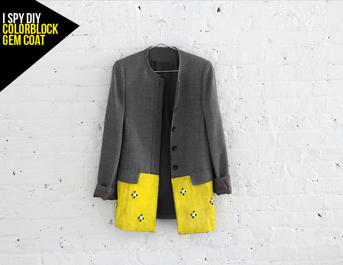 Colorblock gem coat Colorblock gem coat