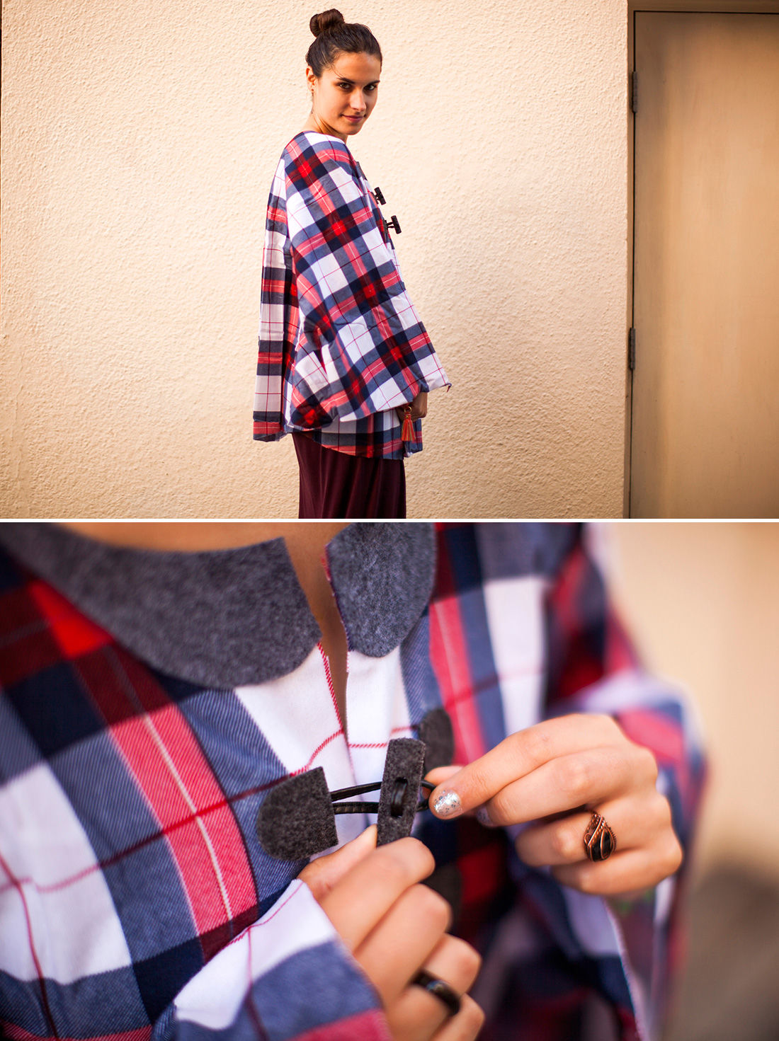 No Sew Flannel Cape