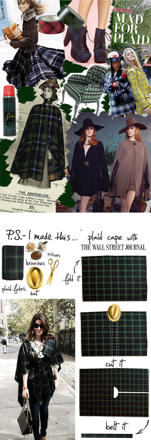 Plaid Cape