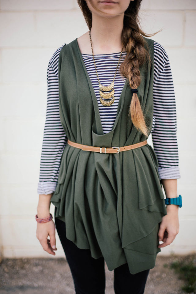 No sew layered top diy No sew layered top diy
