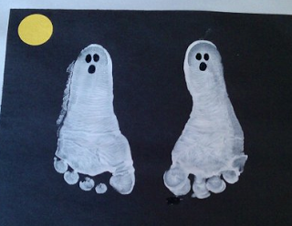 Halloween Ghost Feet