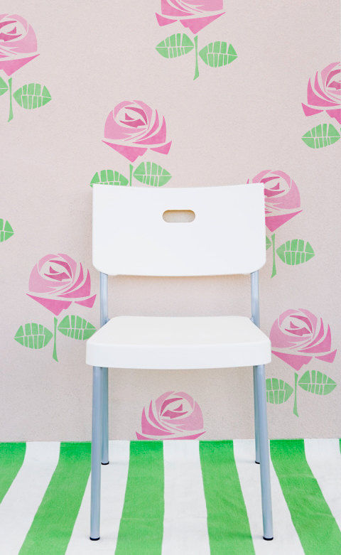 Stenciled wall decor Stenciled wall decor