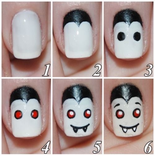 DIY Vampire Nails DIY Vampire Nails