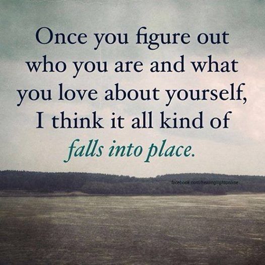 Once you figure out who you are Once you figure out who you are
