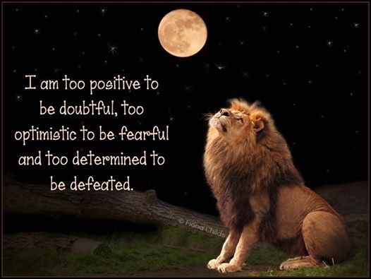 positive and determined