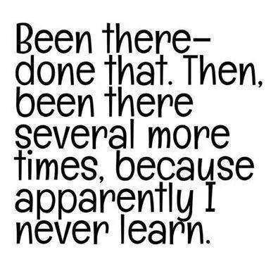 I never learn I never learn