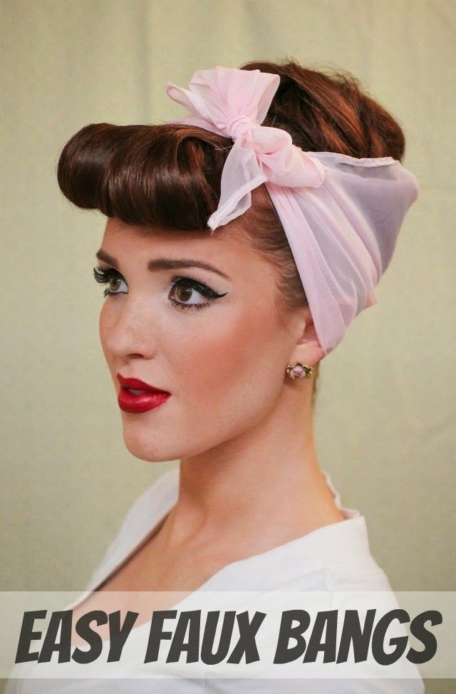 Easy faux bangs
