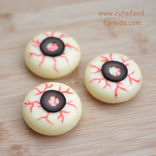 Cheese olive eyeballs