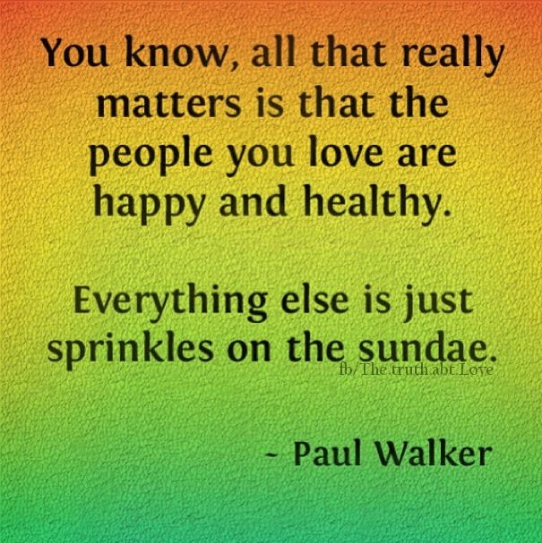 all that really matters