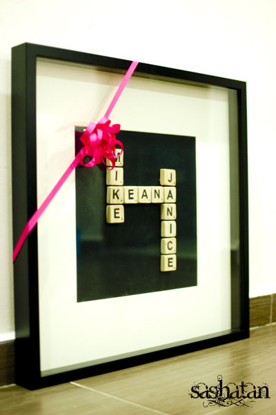 DIY Birthday Gift Scrabble Tile Names DIY Birthday Gift Scrabble Tile Names