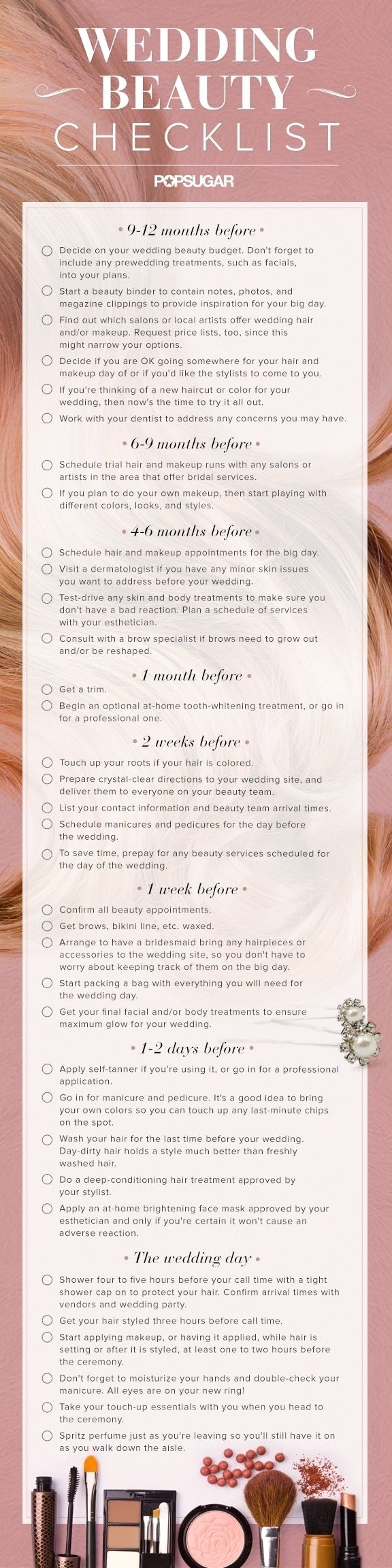 Wedding Beauty Checklist