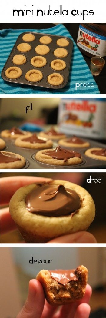 DIY Mini Nutella Cups