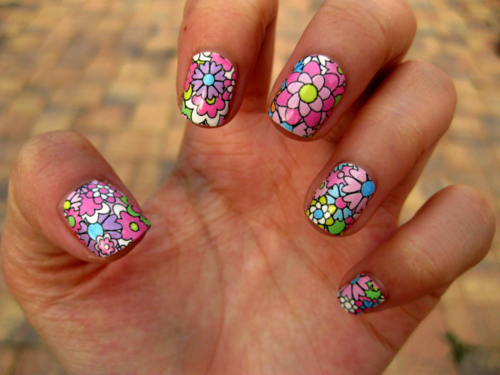 Floral Nail Decals - wide 1