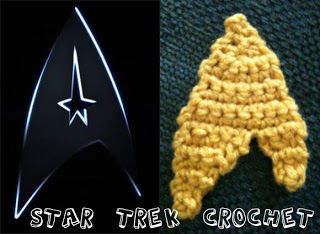 star trek insignia crochet