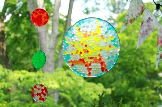 Melted Bead Suncatchers Melted Bead Suncatchers