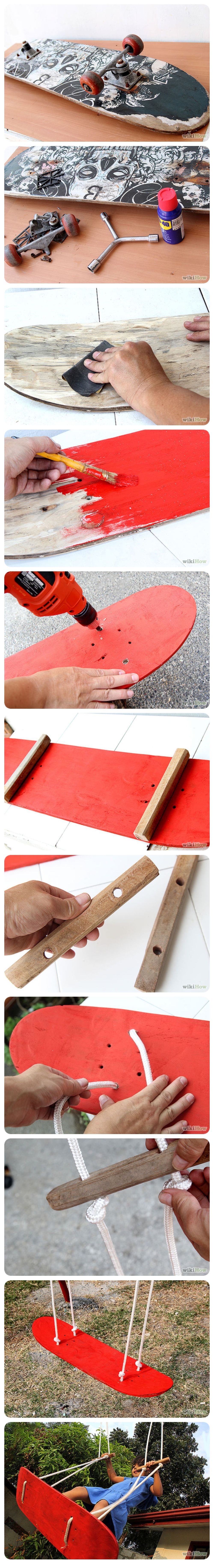 How to make a skateboard swing