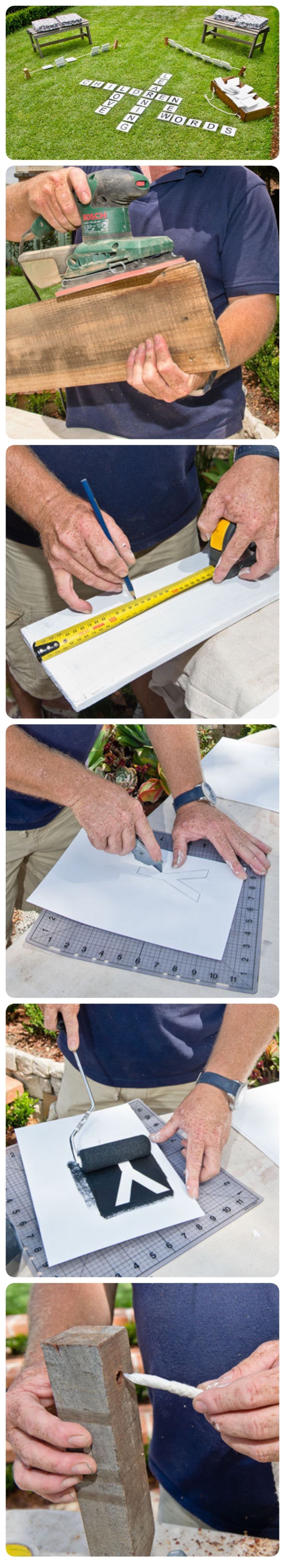 DIY Outdoor Word Game DIY Outdoor Word Game
