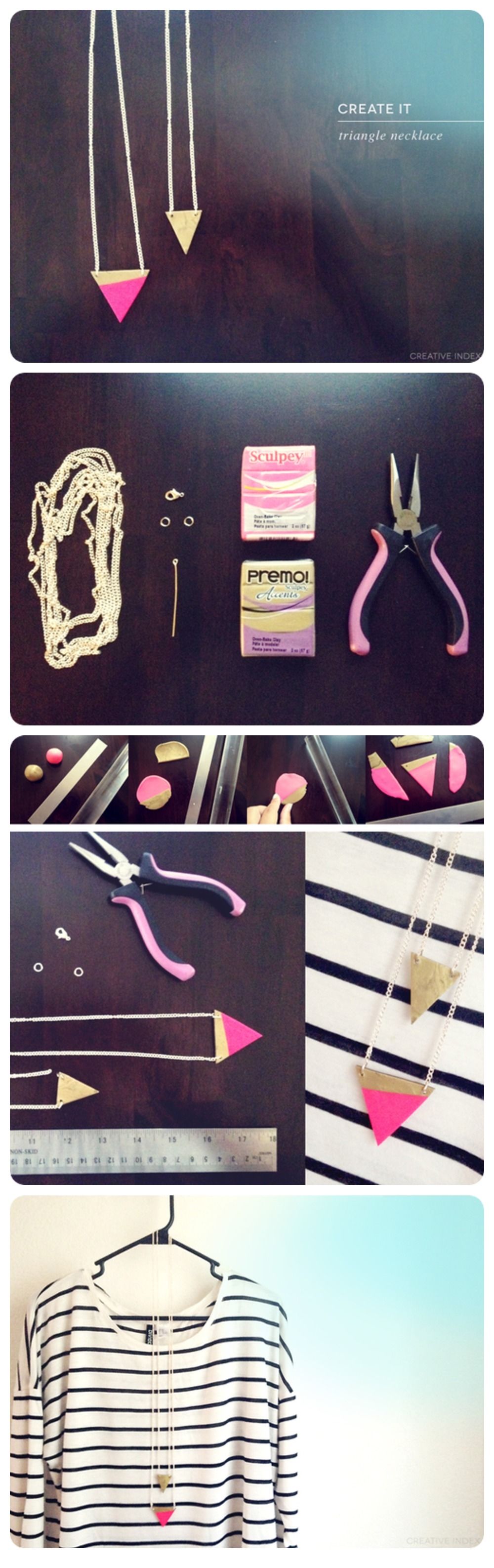 DIY Triangle Necklace