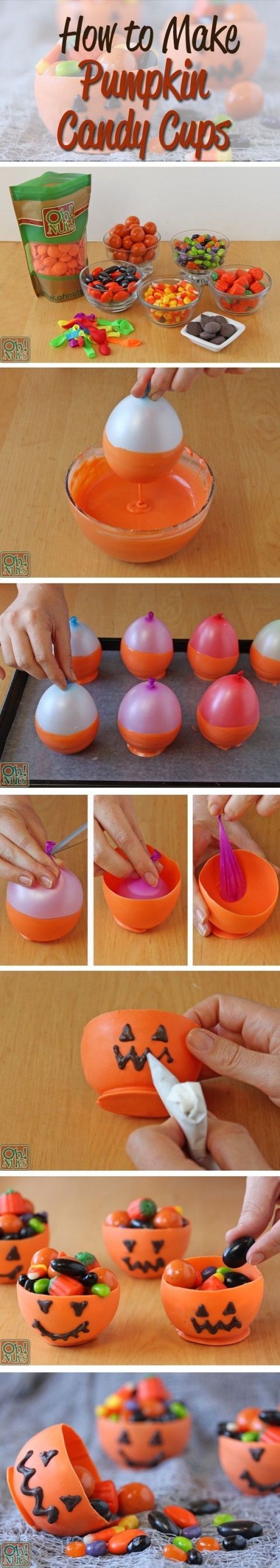 DIY Pumpkin Candy Cups DIY Pumpkin Candy Cups