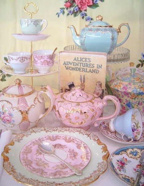 Vintage Pink & Blue Tea Sets