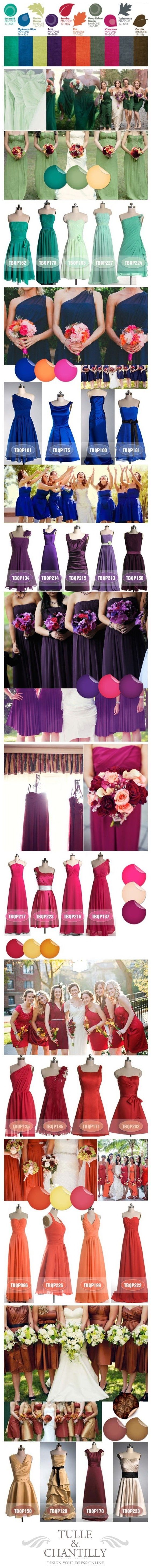 Bride Maid Dress Colors