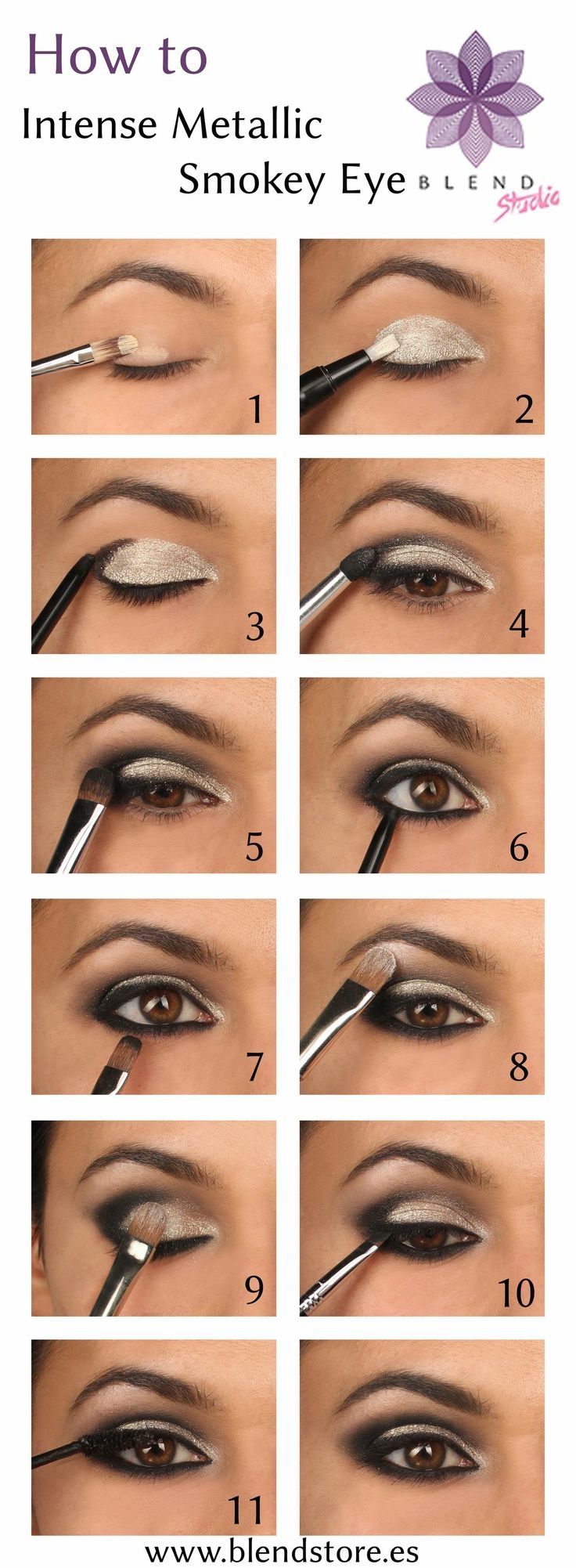 DIY Intense Metallic Smokey Eye