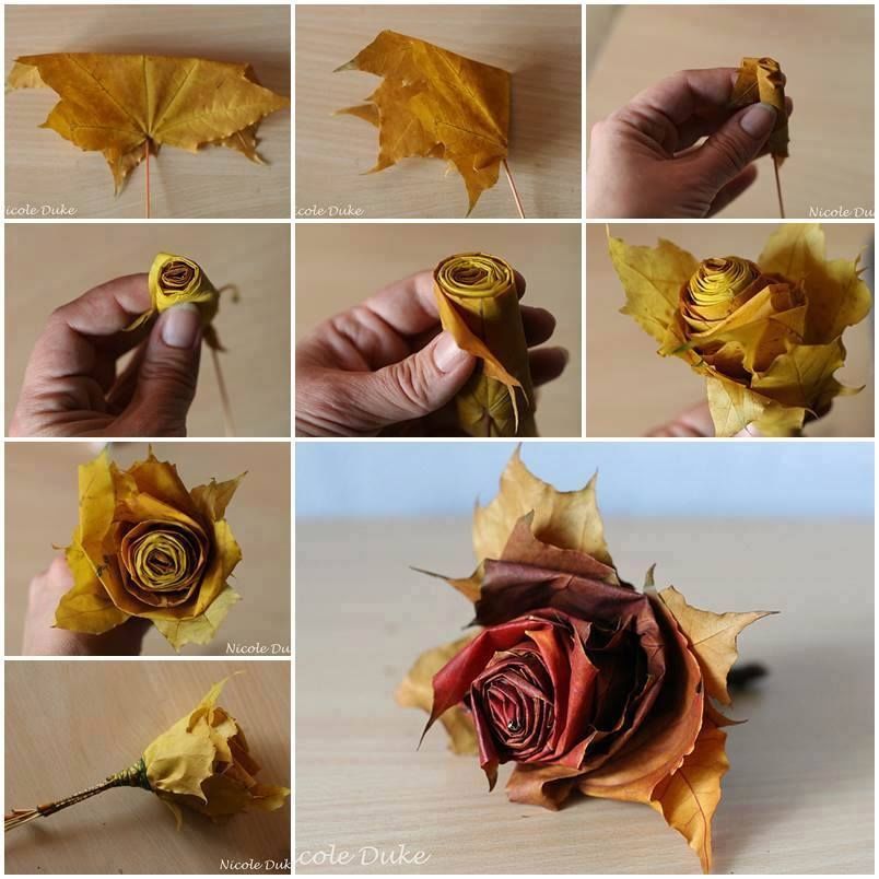 DIY Leaf Flower