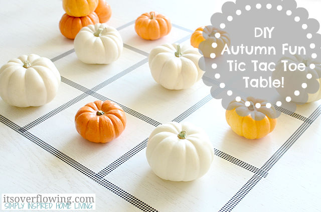 DIY Autumn Tic Tac Toe Game