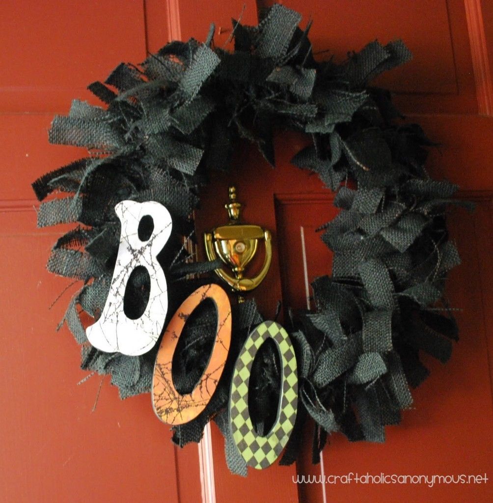 Bootiful burlap wreath