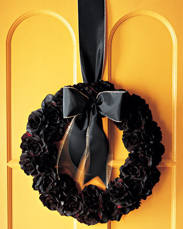 Halloween silk flower wreath Halloween silk flower wreath
