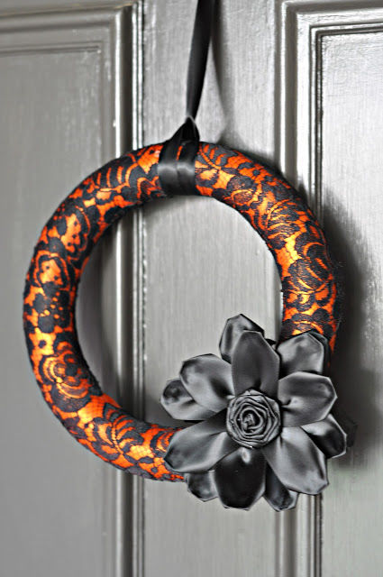 Lace Halloween Wreath