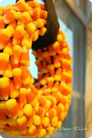 Candy Corn Wreath