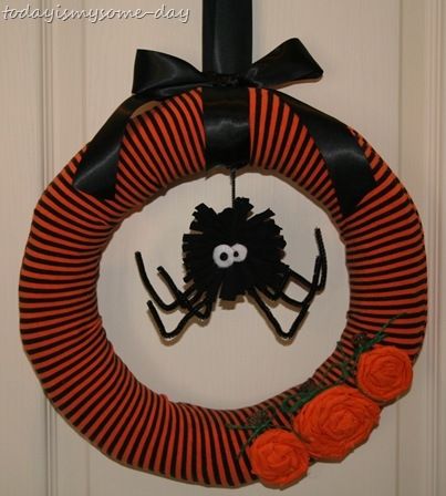 Wreath from Upcycled leggings Wreath from Upcycled leggings