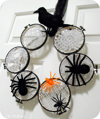 Laced Spider Web Wreath